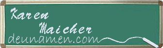 Karen Maicher Visitenkarte